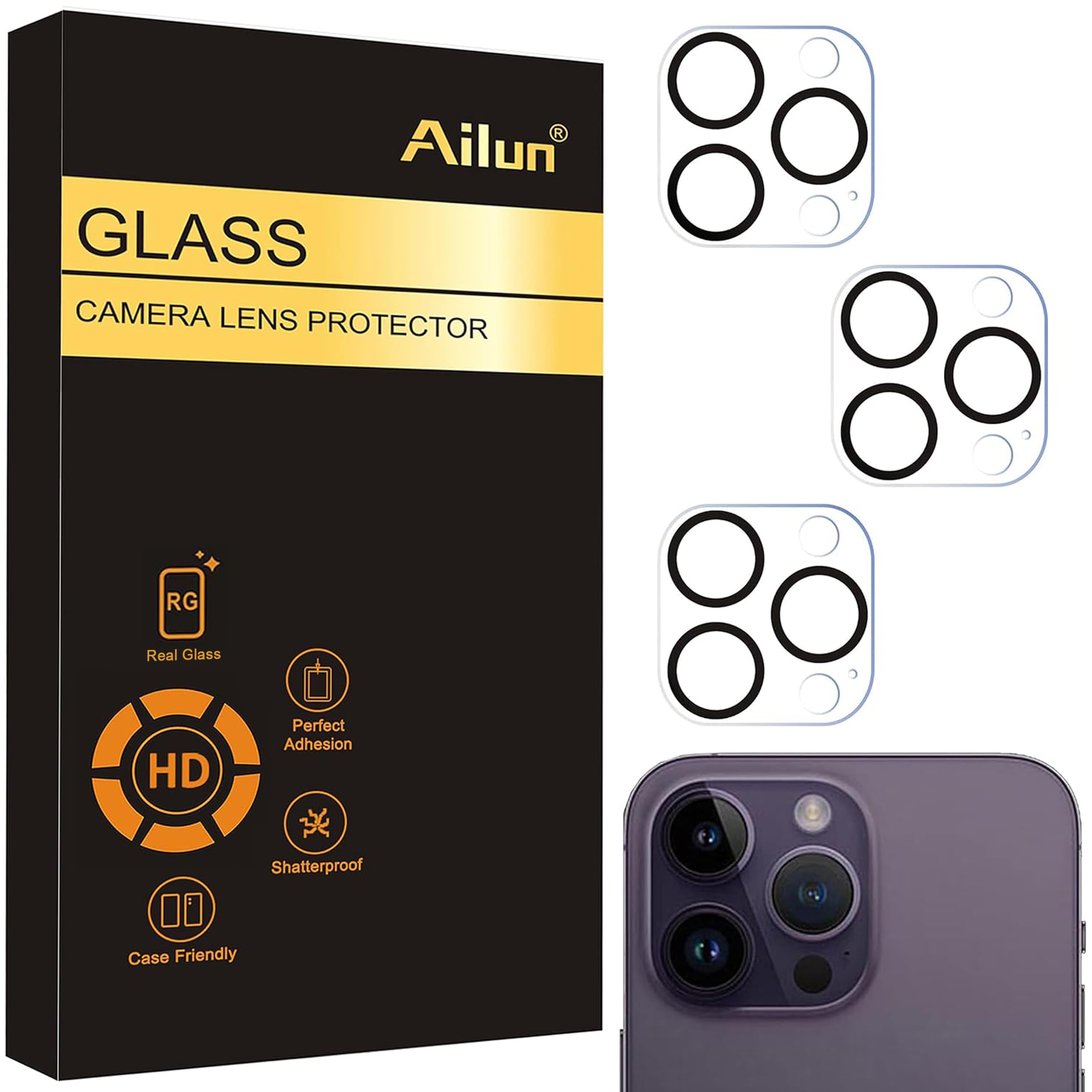 Ailun Camera Lens Protector for iPhone 16 Pro/16 Pro Max/14 Pro/14 Pro Max
